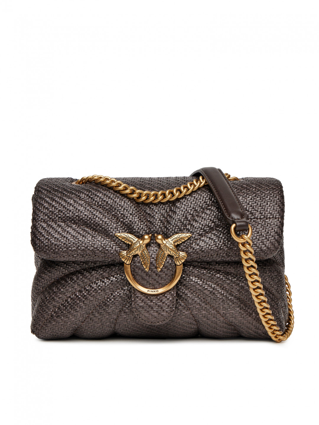 PINKO Kabelka Love Puff Classic Cl PE 25 PLTT 100038 A2C8 Hnědá